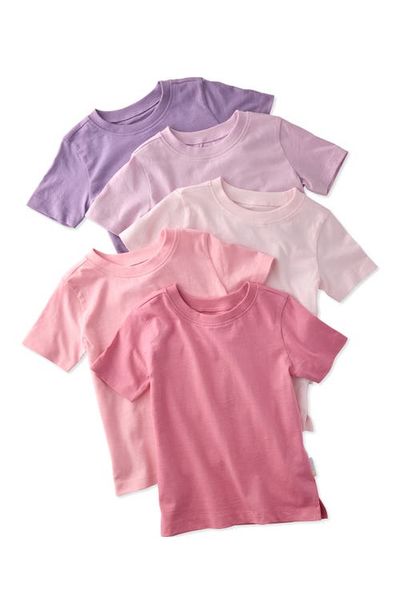 BUTTERBLU BUTTERBLU Kids' Taylor 5-Pack Assorted Organic Cotton T-Shirts