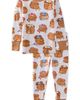 BUTTERBLU BUTTERBLU Kids' Zen Print Fitted Organic Cotton Two-Piece Pajamas - 1