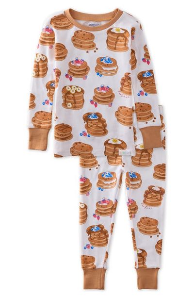 BUTTERBLU BUTTERBLU Kids' Zen Print Fitted Organic Cotton Two-Piece Pajamas