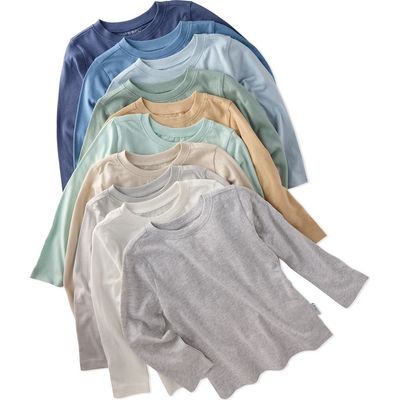 BUTTERBLU BUTTERBLU London 10-Pack Long Sleeve Organic Cotton T-Shirts