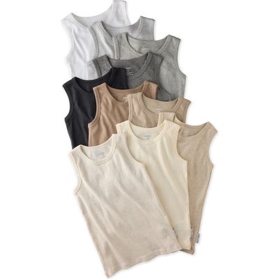BUTTERBLU BUTTERBLU Malone Assorted 10-Pack Organic Cotton Muscle Tees