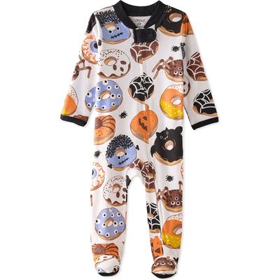 BUTTERBLU BUTTERBLU Scout Sleep & Play Fitted One-Piece Organic Cotton Footie Pajamas