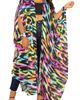BUXOM COUTURE BUXOM COUTURE Animal Print Chiffon Robe with Wrist Bands - 1