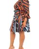 BUXOM COUTURE BUXOM COUTURE Bishop Sleeve Belted Fit & Flare Dress - 2