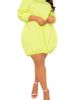 BUXOM COUTURE BUXOM COUTURE Bubble Hem Cotton Blend Poplin Dress - 1