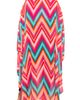 BUXOM COUTURE BUXOM COUTURE Chevron Print Chiffon Robe with Wrist Bands - 2