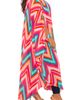 BUXOM COUTURE BUXOM COUTURE Chevron Print Chiffon Robe with Wrist Bands - 3