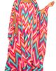 BUXOM COUTURE BUXOM COUTURE Chevron Print Chiffon Robe with Wrist Bands - 5