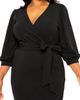 BUXOM COUTURE BUXOM COUTURE Faux Wrap Midi Dress - 4