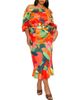 BUXOM COUTURE BUXOM COUTURE Floral Off-the-Shoulder Fit & Flare Dress - 1