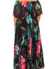 BUXOM COUTURE BUXOM COUTURE Floral Pleated Off the Shoulder Maxi Dress - 2