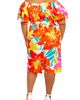 BUXOM COUTURE BUXOM COUTURE Floral Print Off the Shoulder Bow Back Dress - 2