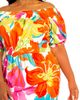 BUXOM COUTURE BUXOM COUTURE Floral Print Off the Shoulder Bow Back Dress - 4
