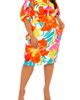 BUXOM COUTURE BUXOM COUTURE Floral Print Off the Shoulder Bow Back Dress - 5