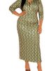 BUXOM COUTURE BUXOM COUTURE Geometric Print Body-Con Maxi Dress - 1