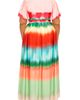 BUXOM COUTURE BUXOM COUTURE Gradient Stripe Wrap Crop Top & Maxi Skirt Set - 2