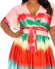 BUXOM COUTURE BUXOM COUTURE Gradient Stripe Wrap Crop Top & Maxi Skirt Set - 4