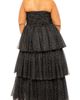 BUXOM COUTURE BUXOM COUTURE Metallic Polka Dot Strapless Tiered Tulle Dress - 2