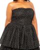 BUXOM COUTURE BUXOM COUTURE Metallic Polka Dot Strapless Tiered Tulle Dress - 4
