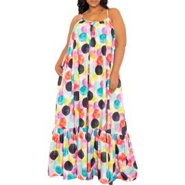 BUXOM COUTURE BUXOM COUTURE Polka Dot Maxi Dress