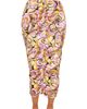 BUXOM COUTURE BUXOM COUTURE Print Ruched Long Sleeve Midi Body-Con Dress - 2