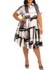 BUXOM COUTURE BUXOM COUTURE Print Tiered Shirtdress - 1