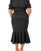 BUXOM COUTURE BUXOM COUTURE Ruched Fishtail Midi Dress - 2