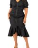 BUXOM COUTURE BUXOM COUTURE Ruched Fishtail Midi Dress - 5