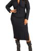 BUXOM COUTURE BUXOM COUTURE Ruched Long Sleeve Body-Con Shirtdress - 5