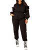 BUXOM COUTURE BUXOM COUTURE Scuba Knit Cold Shoulder Sweatshirt & Jogger Set - 1