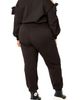 BUXOM COUTURE BUXOM COUTURE Scuba Knit Cold Shoulder Sweatshirt & Jogger Set - 2