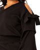 BUXOM COUTURE BUXOM COUTURE Scuba Knit Cold Shoulder Sweatshirt & Jogger Set - 4