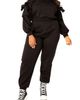 BUXOM COUTURE BUXOM COUTURE Scuba Knit Cold Shoulder Sweatshirt & Jogger Set - 5