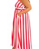 BUXOM COUTURE BUXOM COUTURE Stripe Halter Maxi Dress - 3