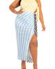 BUXOM COUTURE BUXOM COUTURE Stripe One Shoulder Dress - 1