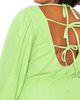 BUXOM COUTURE BUXOM COUTURE Tie Back Long Sleeve Terry Dress - 3
