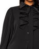 BUXOM COUTURE BUXOM COUTURE Tie Neck Pleated Sleeve Top - 4