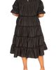 BUXOM COUTURE BUXOM COUTURE Tiered Cotton Blend Poplin Dress - 2