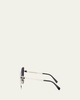 BVLGARI B. zero1 Metal Square Sunglasses - 3