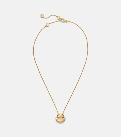Bvlgari Bvlgari Bvlgari Cabochon 18kt gold pendant necklace with diamonds