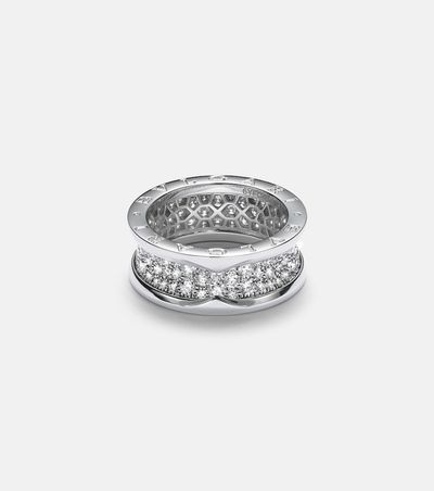 Bvlgari Bvlgari B.zero1 18kt white gold ring with diamonds