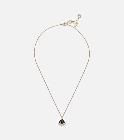 Bvlgari Bvlgari Divas' Dream 18kt gold pendant necklace with onyx and diamonds