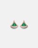 Bvlgari Bvlgari Divas' Dream 18kt rose gold earrings with malachite and diamonds - 1