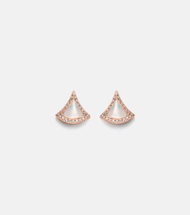 Bvlgari Bvlgari Divas' Dream 18kt rose gold earrings with mother-of-pearl and diamonds