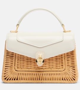 Bvlgari Bvlgari Serpenti Forever Mini wicker top-handle bag