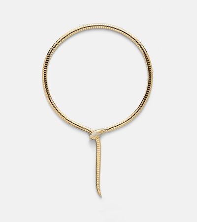 Bvlgari Bvlgari Serpenti Tubogas 18kt gold necklace with diamonds and onyx