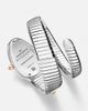 Bvlgari Bvlgari Serpenti Tubogas embellished 35mm stainless steel and 18kt gold watch - 3