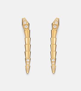 Bvlgari Bvlgari Serpenti Viper 18kt gold drop earrings with diamonds