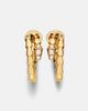Bvlgari Bvlgari Serpenti Viper 18kt gold hoop earrings with diamonds - 1