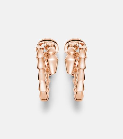 Bvlgari Bvlgari Serpenti Viper 18kt rose gold hoop earrings